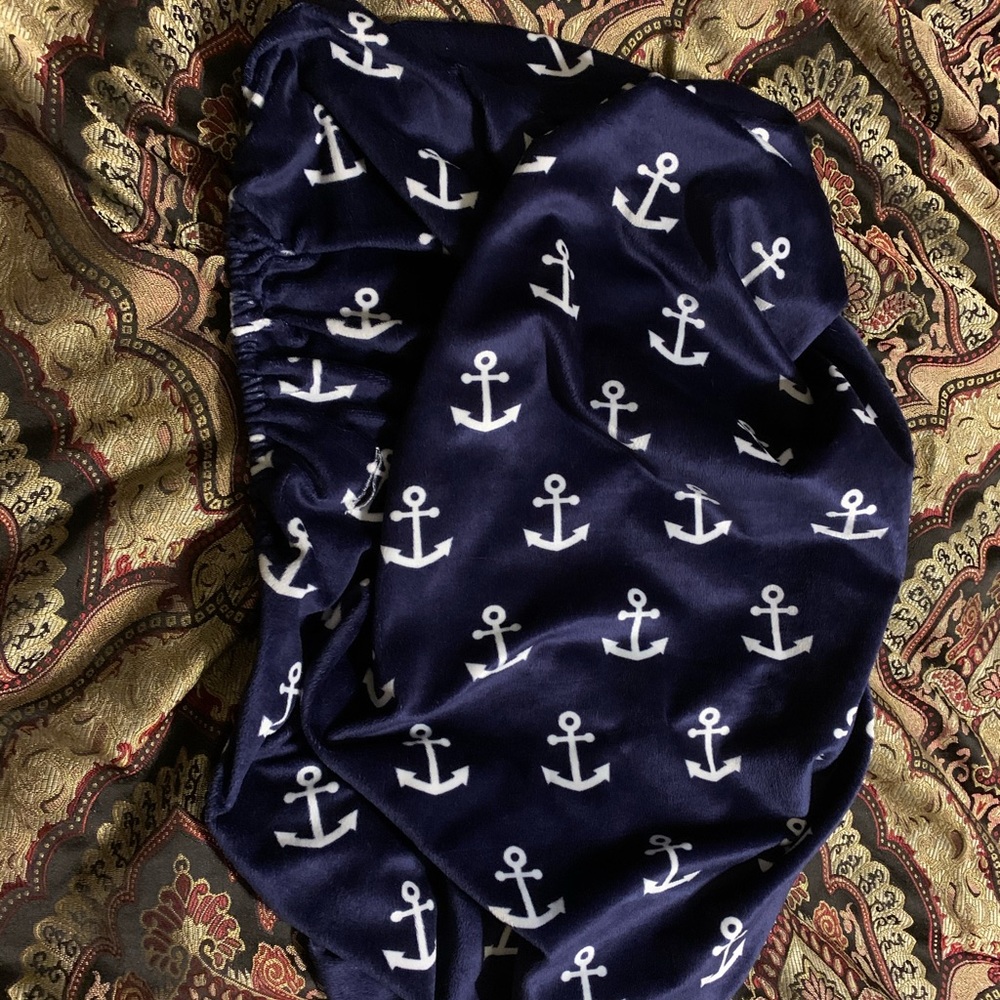 Navy Velour ⚓️ 👶 Changing Table Cover